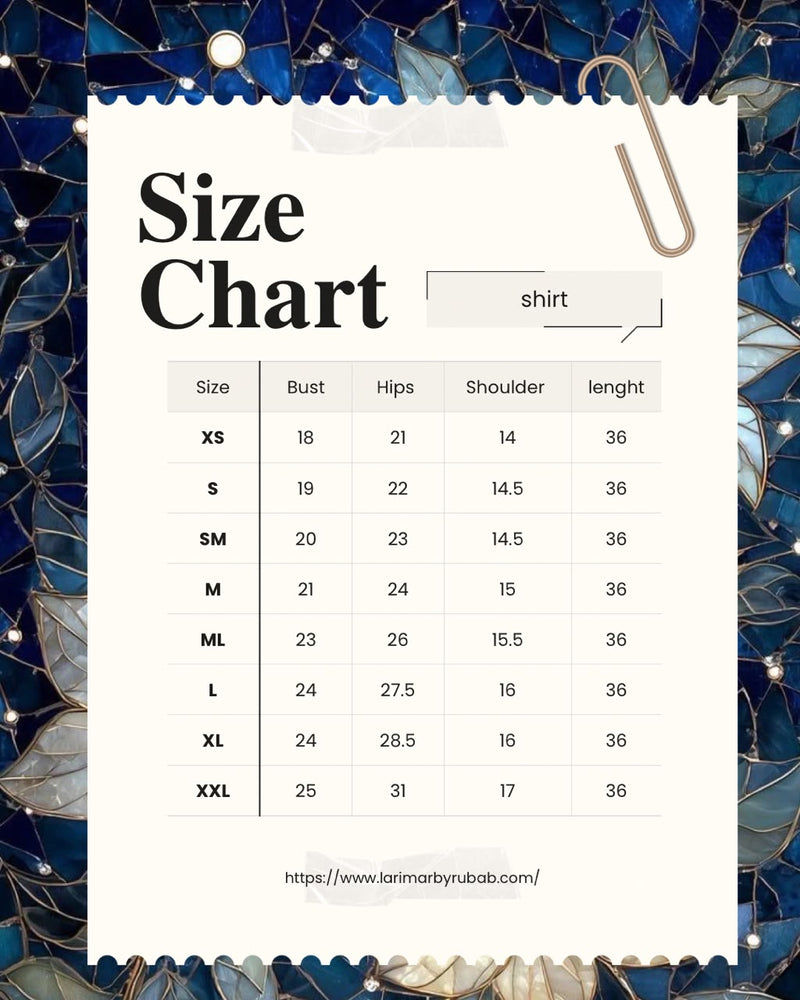 Shirt Size Chart